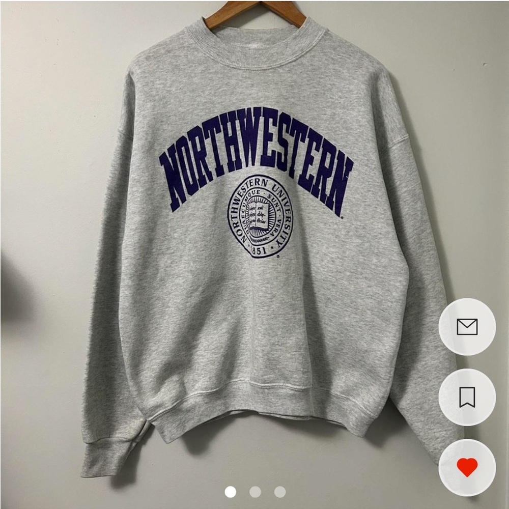 Northwestern University Grey Crewneck